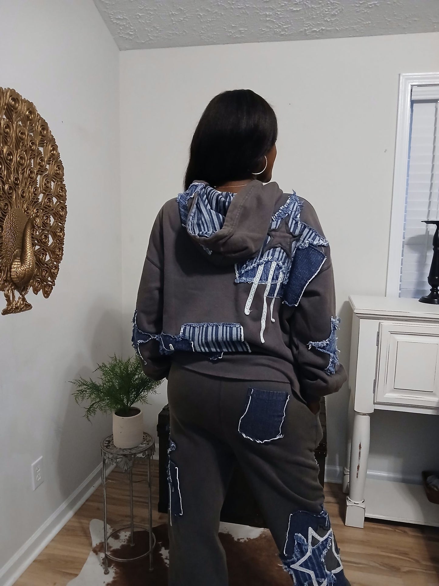 Shine Bright Mineral Washed Denim Hoodie