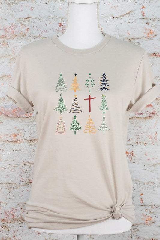 Christmas Trees & Jesus Tee-Plus